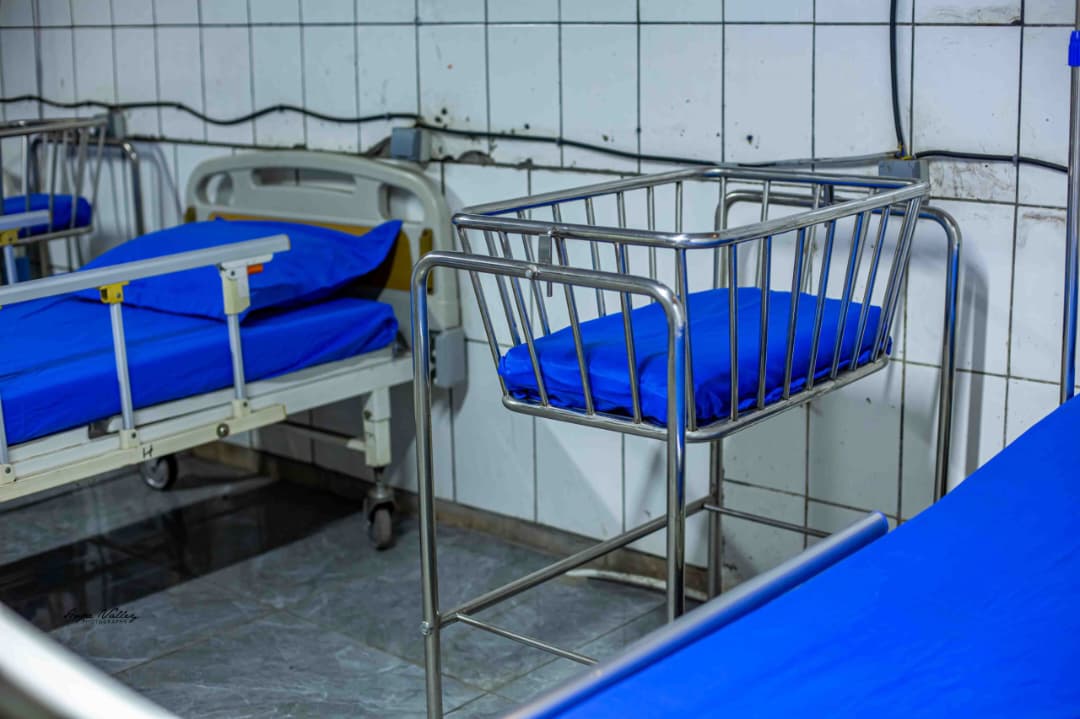 Maternity ward bed with baby cot at Bethany Medical Center