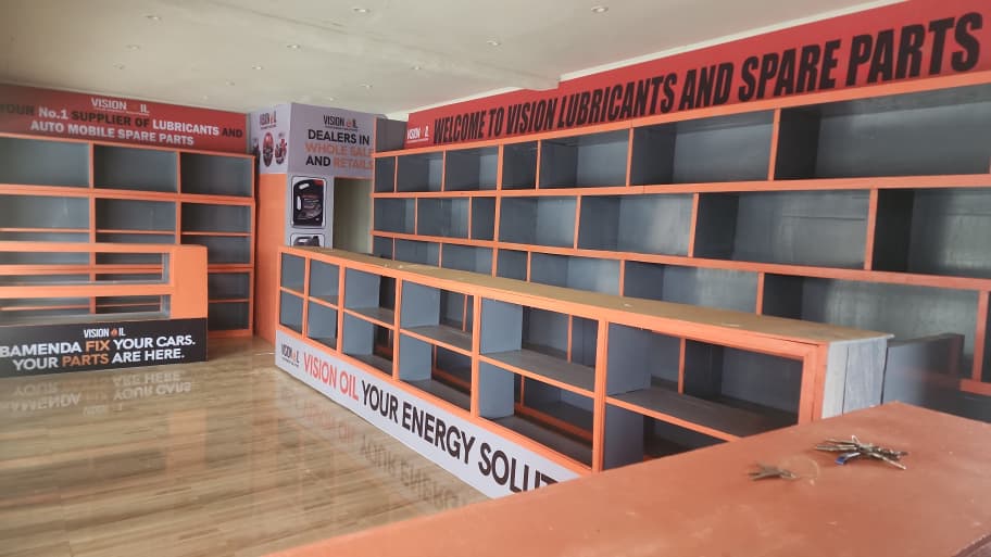 Vision Oil retail shop interior — Bamenda
