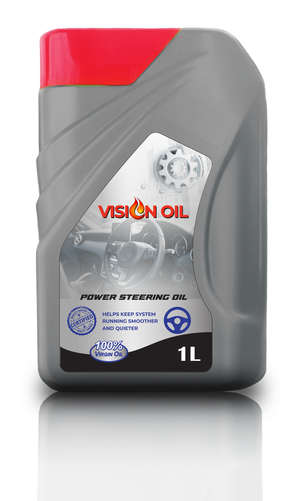 Vision Oil Power Steering Oil Certified · 100% Virgin Oil 1L
