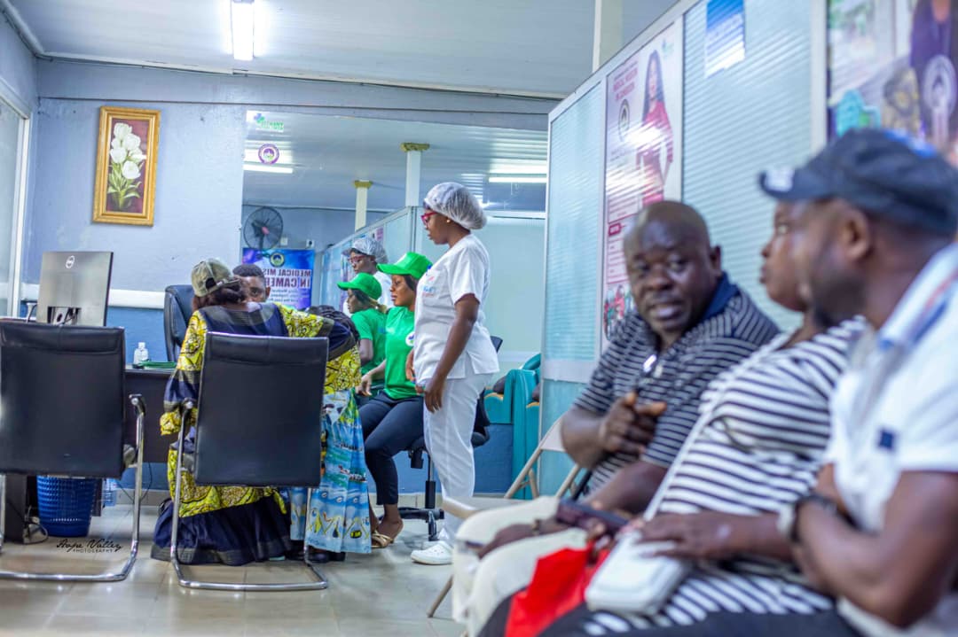 Staff attending patients in the waiting area at Bethany Medical Center
